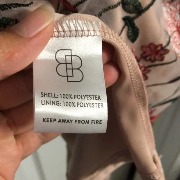 Baltic Born Duchess Embroidered Tulle Puff Sleeve Midi Dress in Rose Garden - Picture 11 of 14